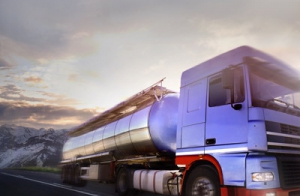 Truck Driving At Dusk Motion